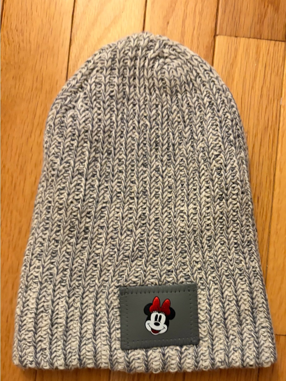 Love your melon x Disney Minnie Mouse Gray and White Knit Beanie